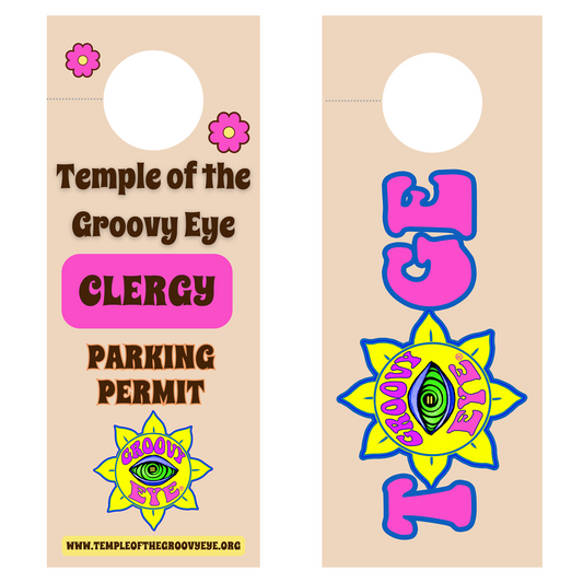Clergy Parking Pass -- you get the good spot!