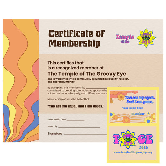Membership Certificate and Wallet Card Package