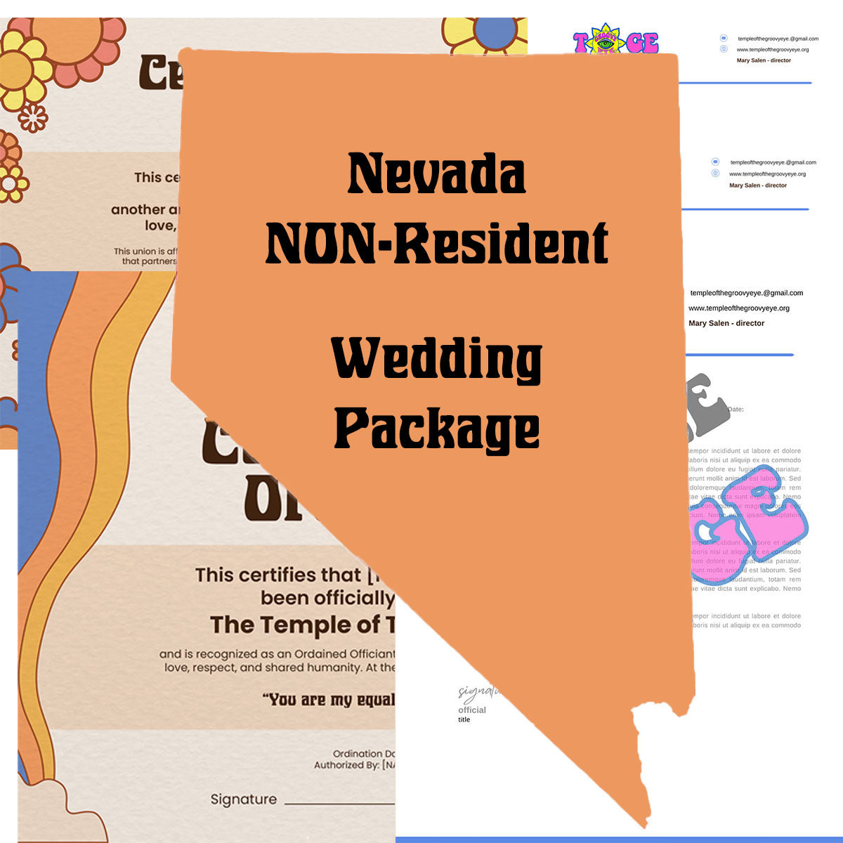Nevada Wedding Package 2 - NON- Resident