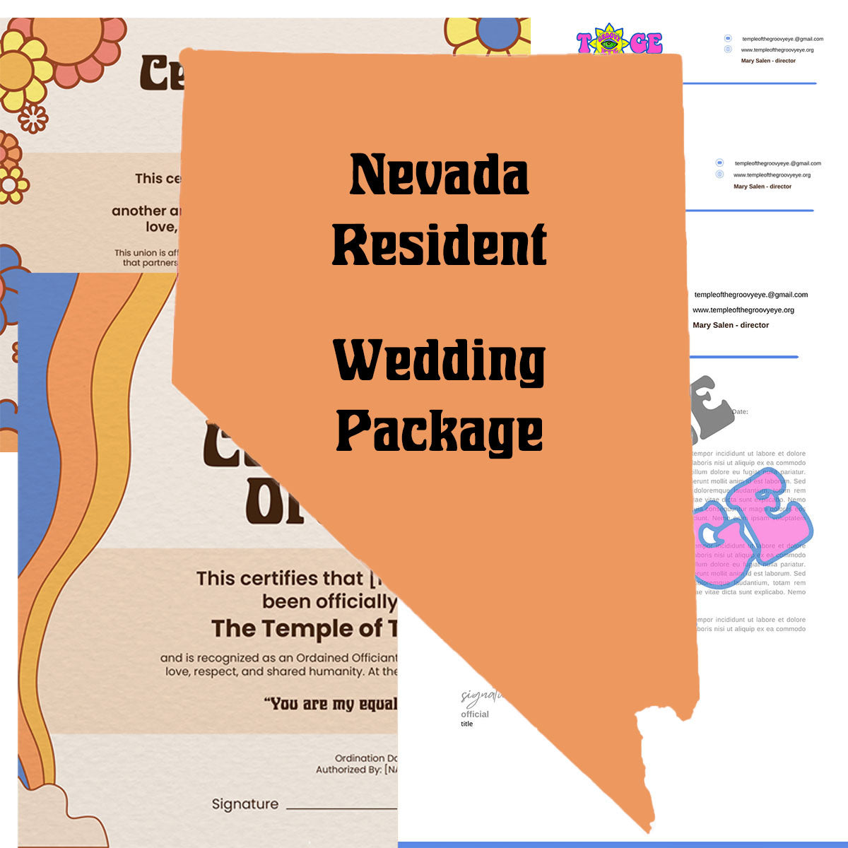 Nevada Wedding Package 1 -- RESIDENT