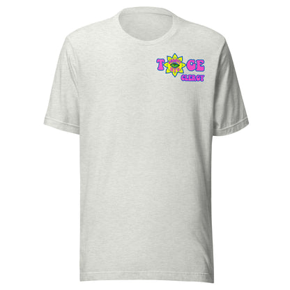 TOGE Clergy unisex t-shirt — Ash, ghost mannequin front view